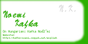 noemi kafka business card